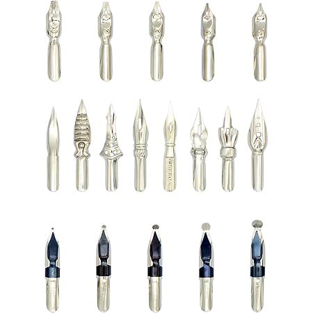 Schéma comparatif des différentes tailles de plumes de stylos plumes (EF, F, M, B) et de leurs caractéristiques d'écriture.