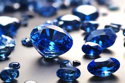 Image d'un saphir bleu profond, mettant en valeur sa couleur et sa brillance.