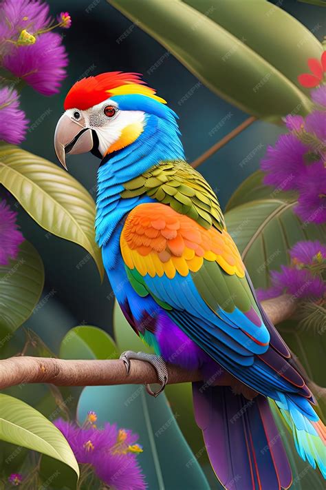 Perroquet exotique, symbole de la Collection Été Swarovski