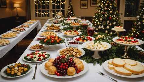 Représentation d'un banquet de Noël opulent