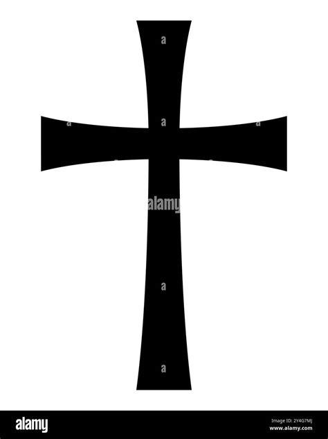 Image d'une croix latine classique, symbole du christianisme occidental.
