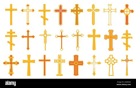 Collage de différentes formes de croix chrétiennes et culturelles.