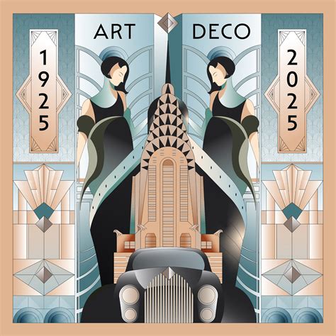 Collage de photos illustrant le style Art Déco et le style des bijoux Tank, mettant en évidence les différences et similitudes.