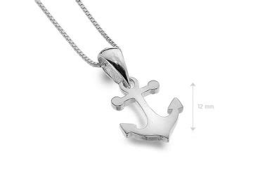 Pendentif ancre marine en argent 925