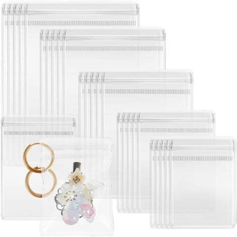 collection de pochettes zippées et de bandes anti-ternissement pour le rangement des bijoux