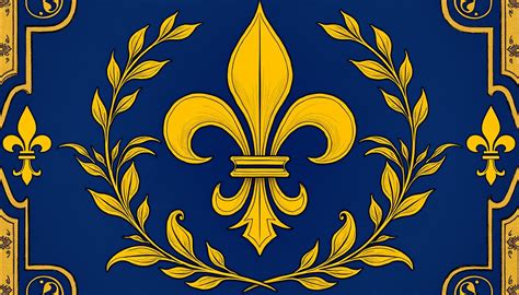 Représentation d'une borne-frontière médiévale ornée de fleur de lys