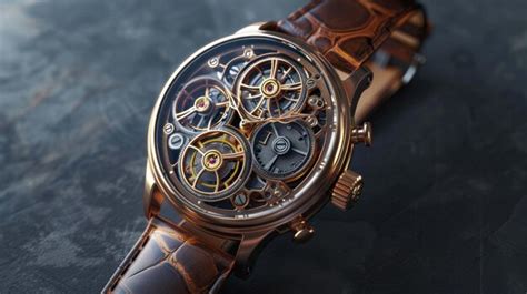 Image d'une montre de luxe complexe avec un mouvement visible, symbolisant la précision horlogère.