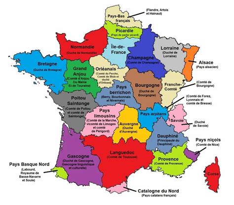 Carte de France mettant en évidence les régions potentiellement riches en minéraux et pierres précieuses.