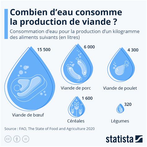 Infographie comparant la consommation d'eau pour la production de coton et de R-pet