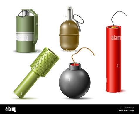 Comparaison visuelle de différents types d'obus (explosif, à balles, fumigène, éclairant)