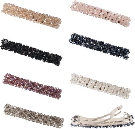Assortiment d'épingles à cheveux et barrettes ornées de cristaux Swarovski de différentes couleurs